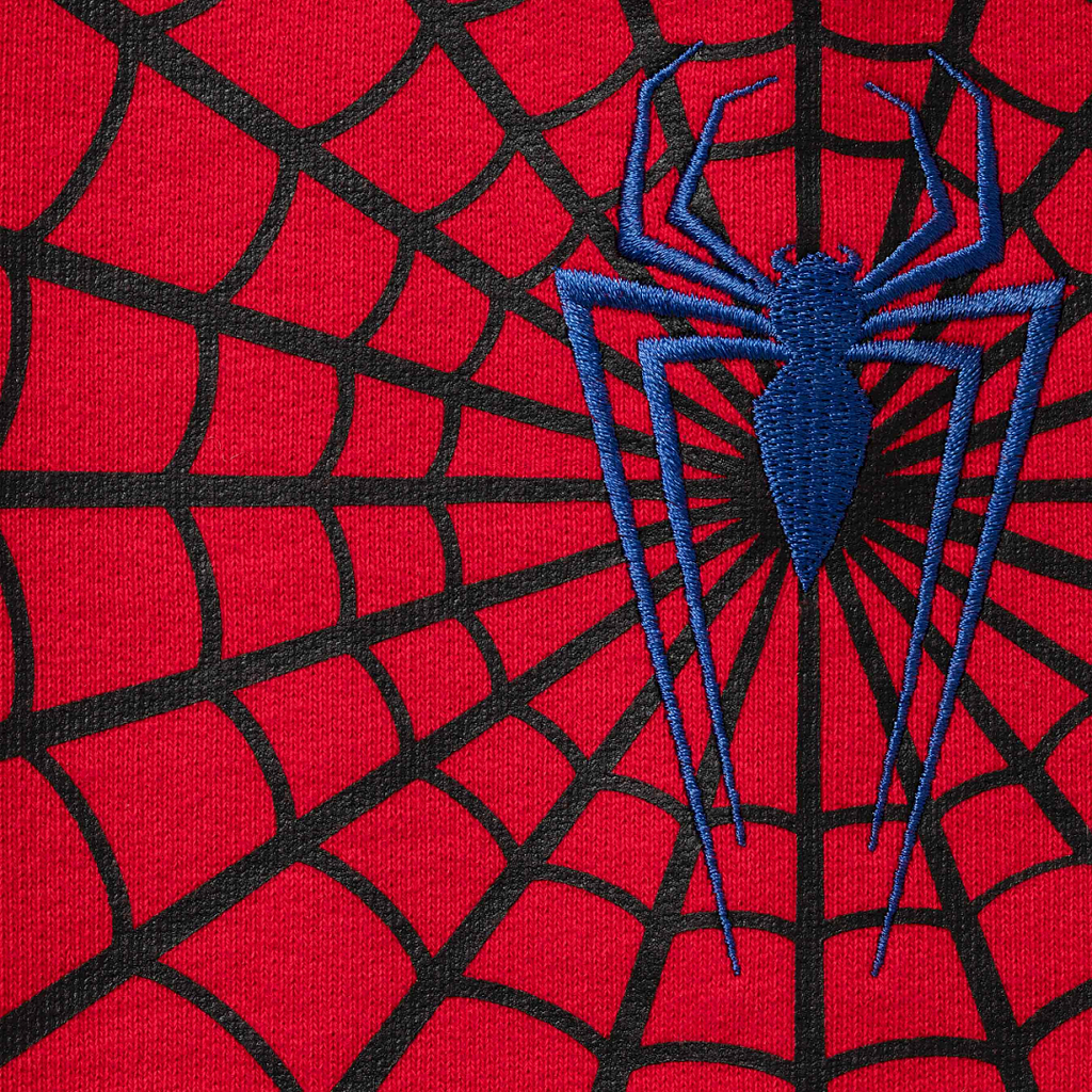 Supreme Vs Leathers Spider-Man Zip Up Hooded Sweatshirt