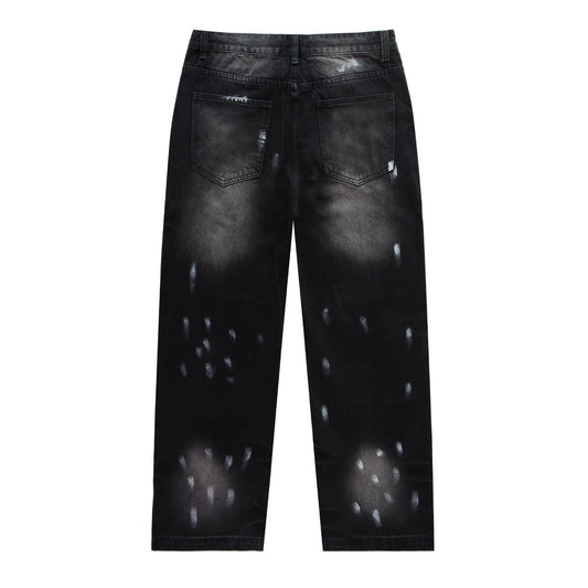 VALLEY Embroidered Rhinestone Jeans #8253
